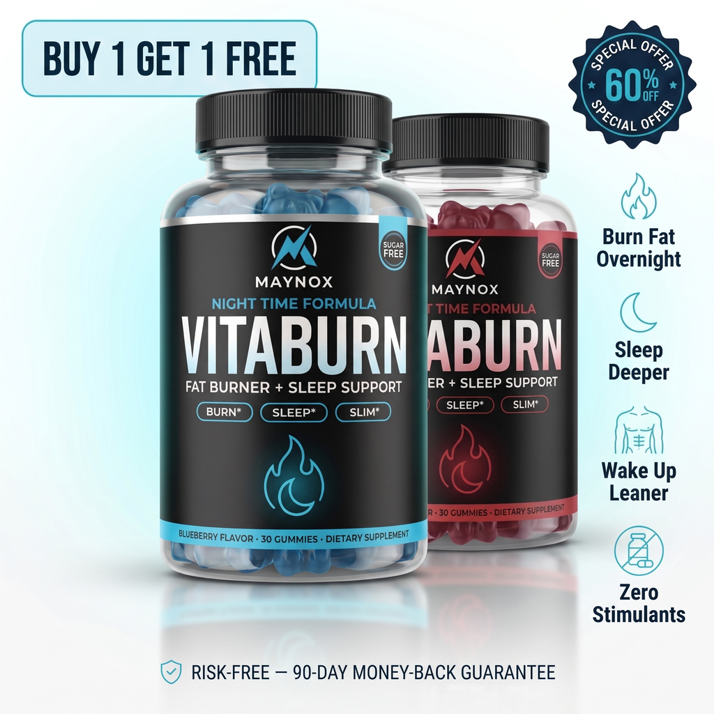VitaBurn | Nighttime Fat Burner Gummies for Men with Melatonin