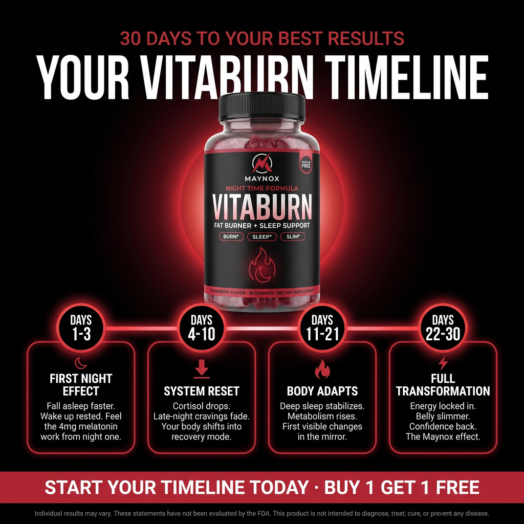 VitaBurn | Nighttime Fat Burner Gummies - Wild Strawberry